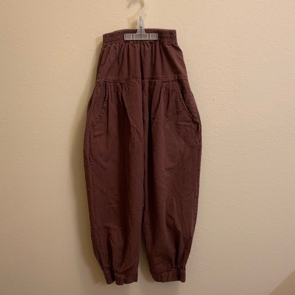 Hemp boho wide leg pants